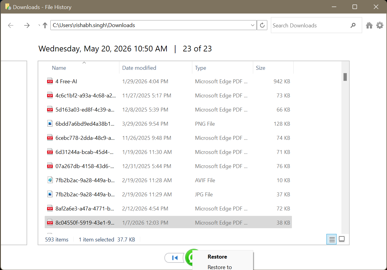 Select a suitable location to save your files